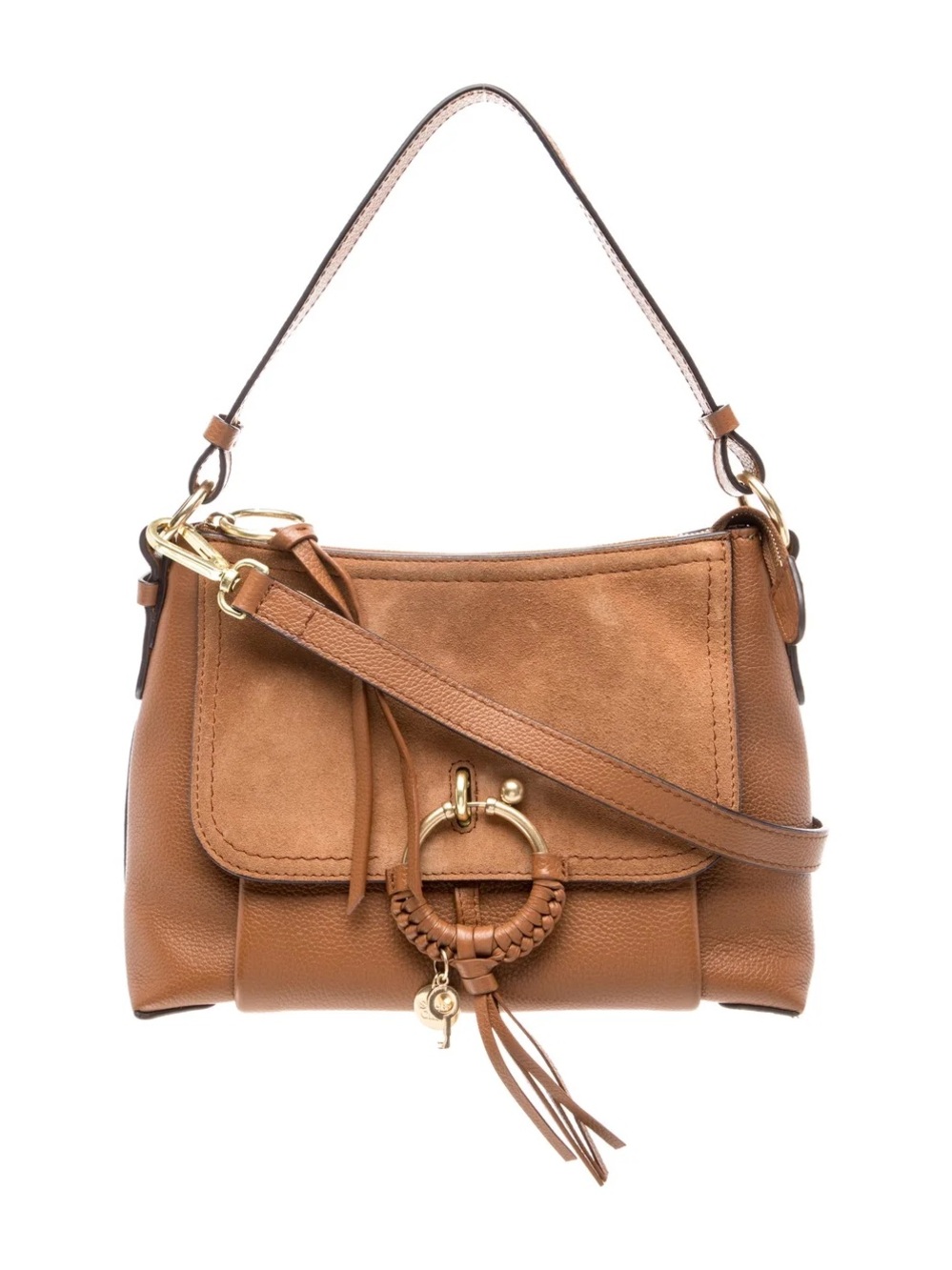 See by Chloé Brown Leather Joan Shoulder Bag